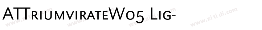 ATTriumvirateW05 Lig字体转换
